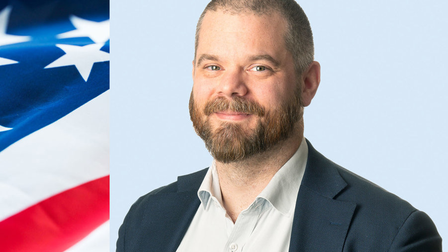 usa-flagga och christian nielsen